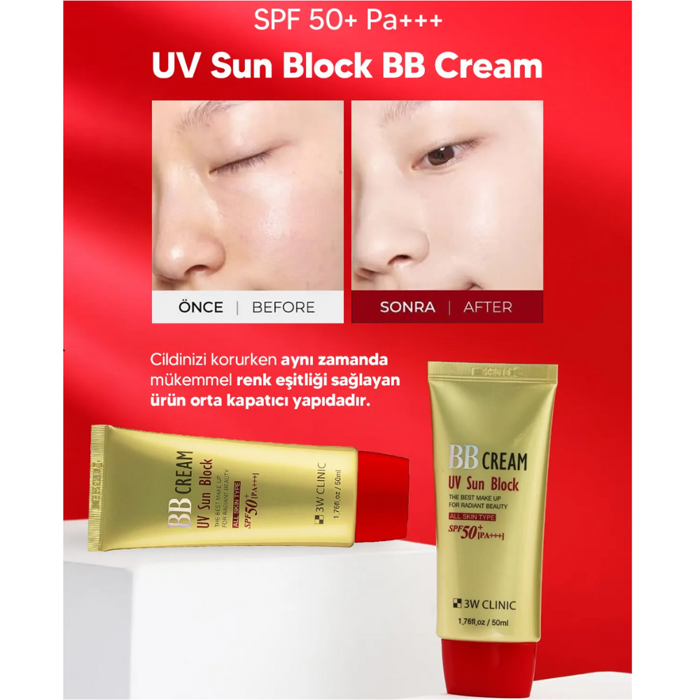 3W Clinic UV Sun Block BB Cream 50ml