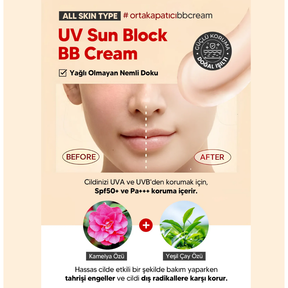 3W Clinic UV Sun Block BB Cream 50ml