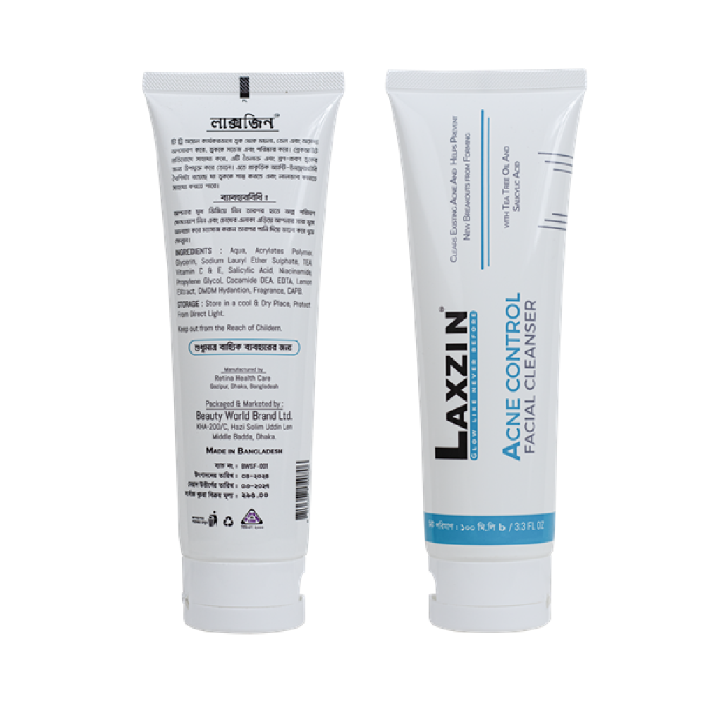 Laxzin Acne Control Facial Cleanser 100ml