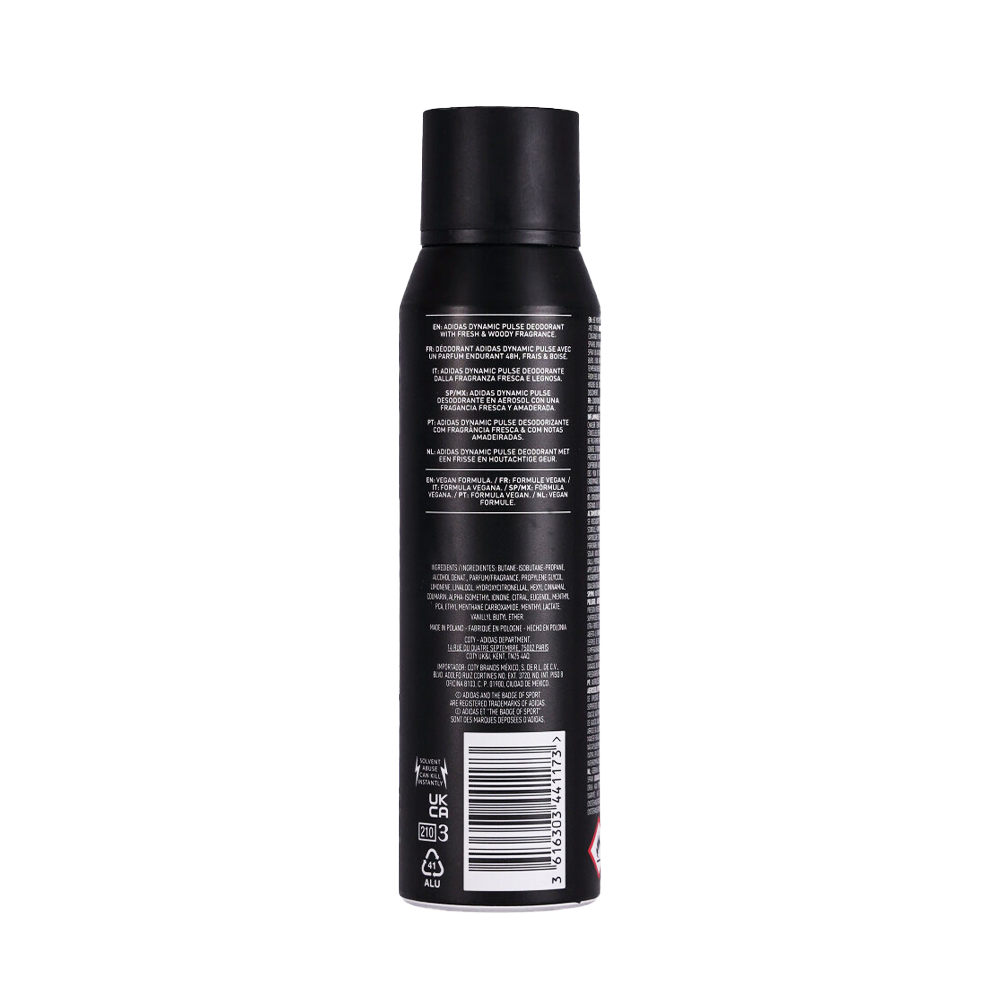 Adidas Dynamic Pulse Deo Body Spray For Men Back View Poland