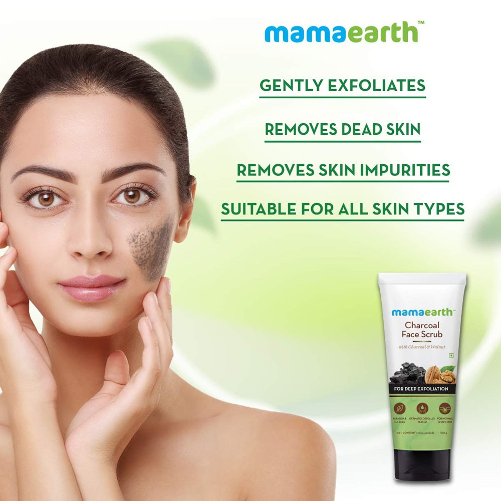 Mamaearth Charcoal Face Scrub – Deep Exfoliation with some benefits