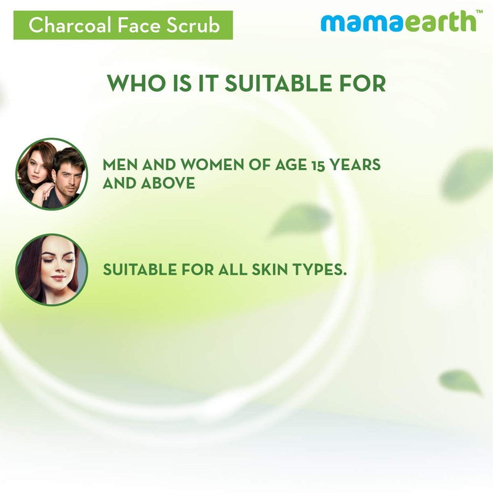 Mamaearth Charcoal Face Scrub – Deep Exfoliation Suitable for all the skin type