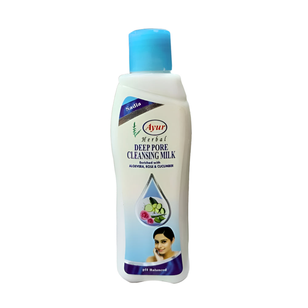 Herbal Deep Pore Cleansing Milk With Aloe Vera, Rose & Cucumber