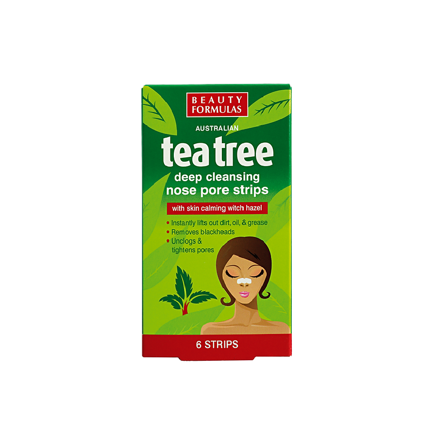 Beauty Formulas Tea Tree Nose Strips 6p