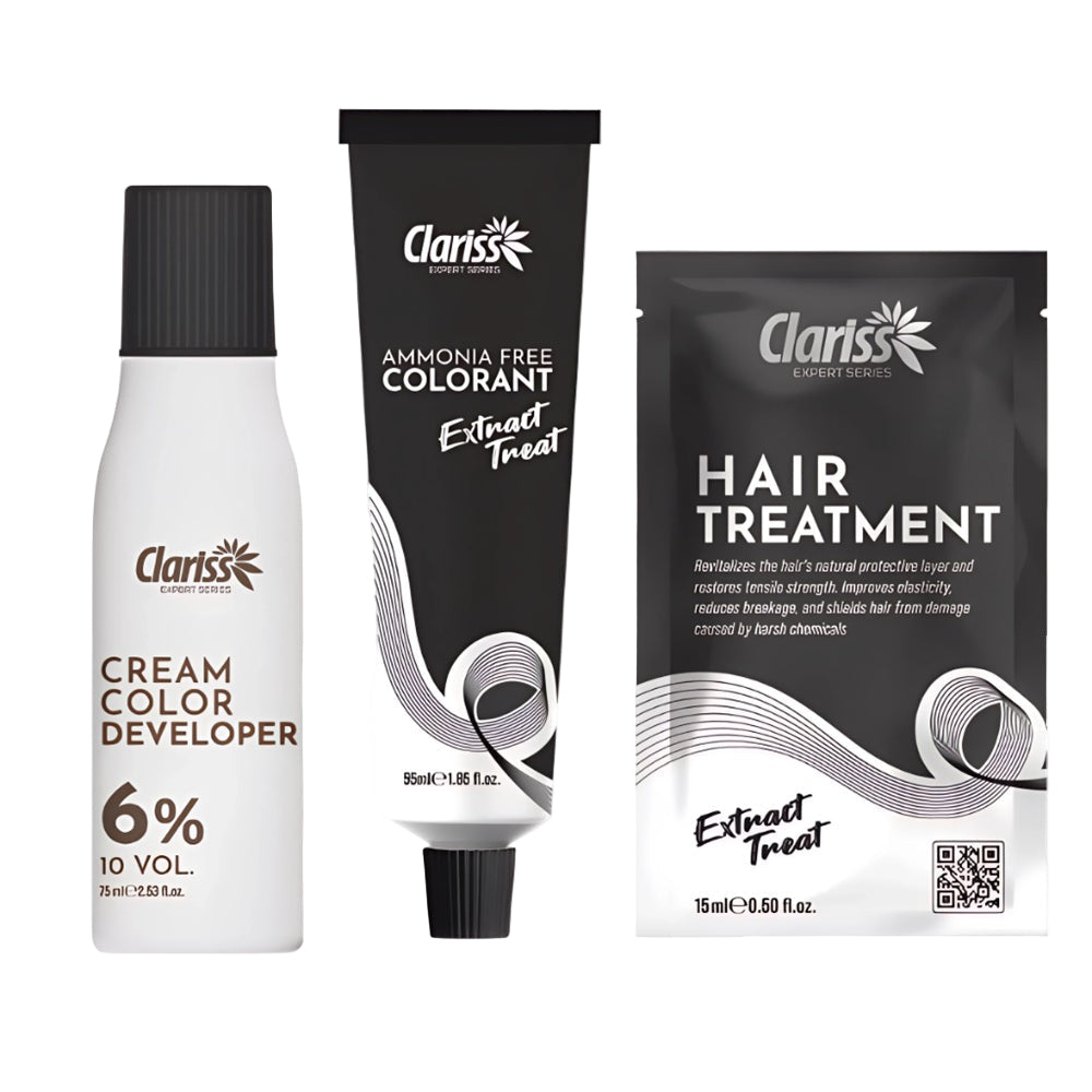 Clariss Hair Colors Cream color developer + Hair Treatment + Ammonia free colorant