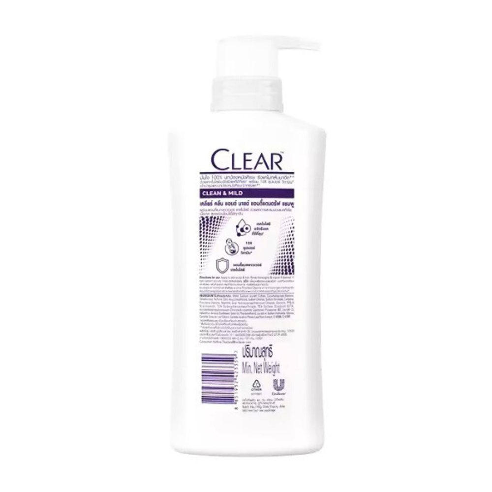 Clear Anti Dandruff Clean & Mild Shampoo 400ml