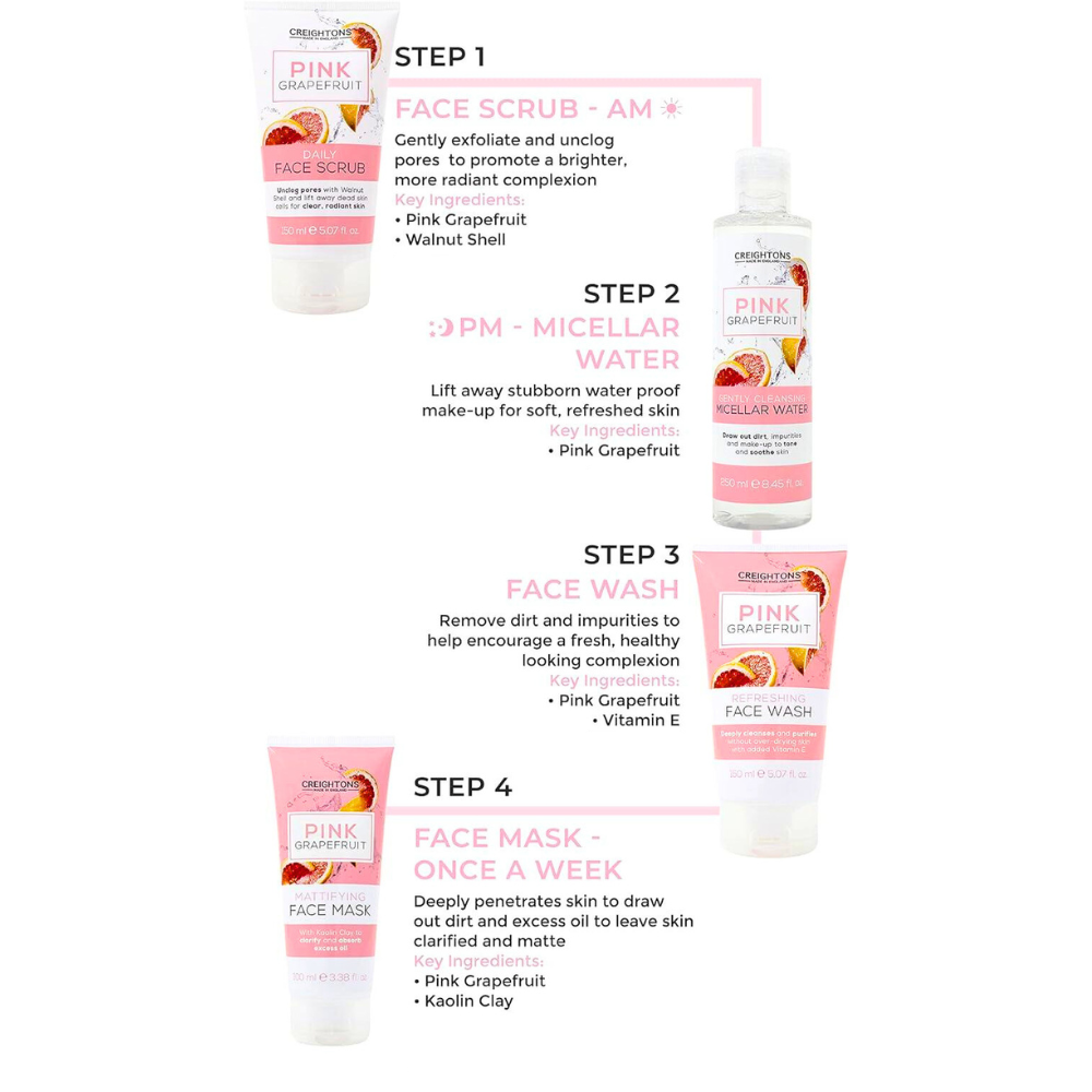 Creightons Pink Grapefruit Refreshing Face Wash 100ml