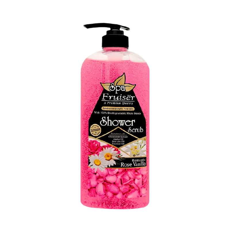 Fruiser Spa Romantic Rose Vanilla Shower Scrub 730ml (BD)