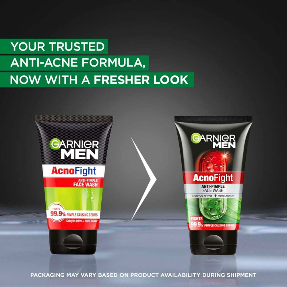 Garnier Men Acno Fight scrub in foam, 100ml anti-acne cleanser