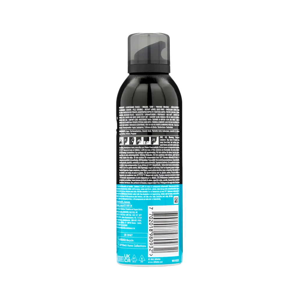 Gillette Sensitive Shave Foam forming rich lather on hand – smooth shaving texture (BD)