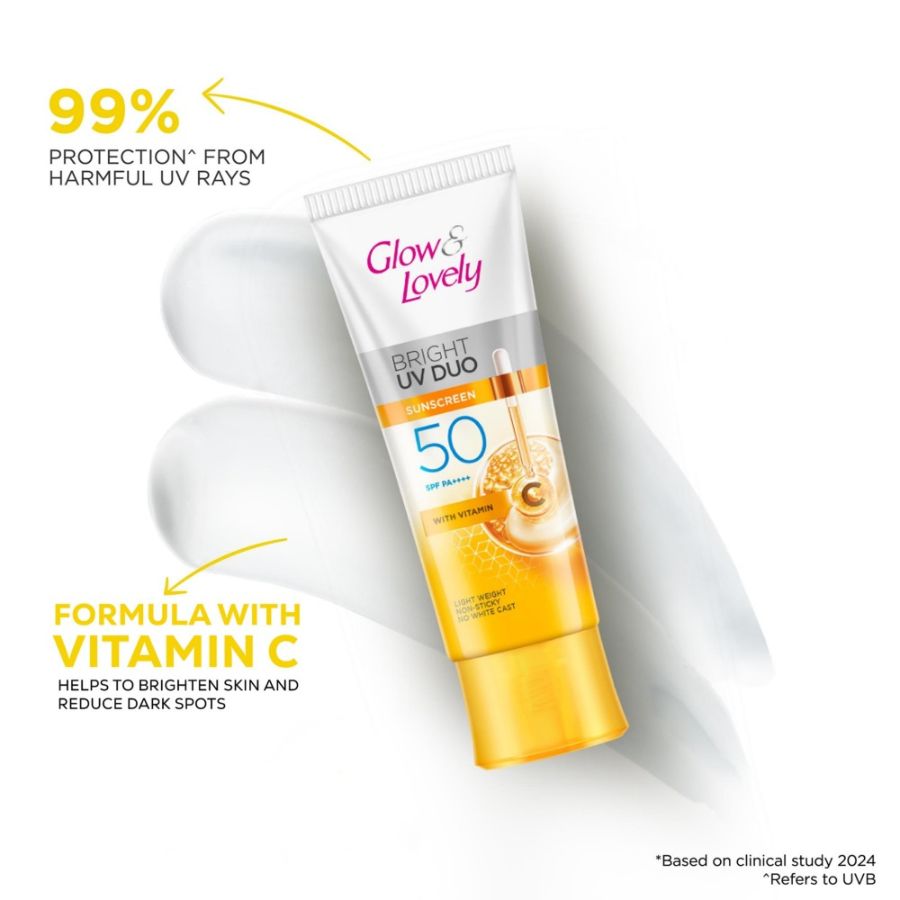 Glow & Lovely SPF 50 PA++++ sunscreen for bright skin