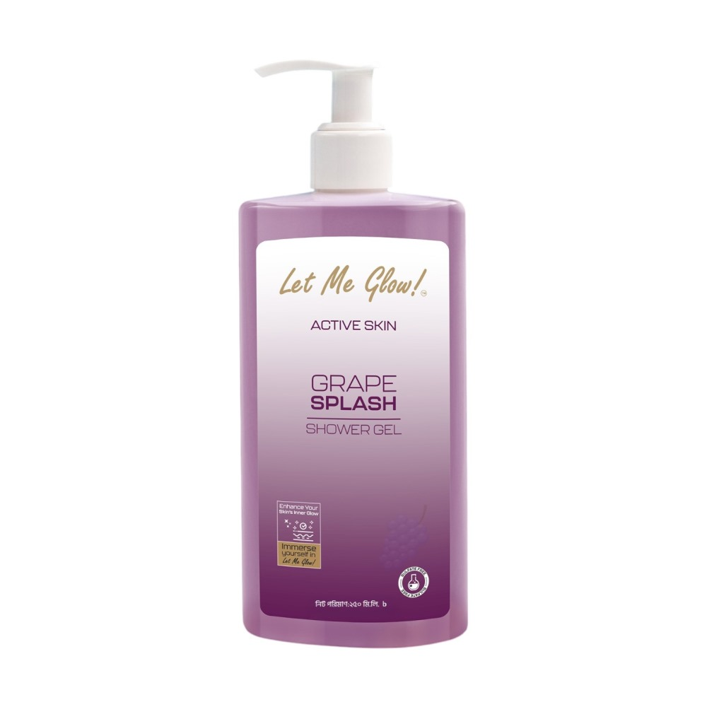 Let Me Glow Grape Splash Shower Gel 250ml