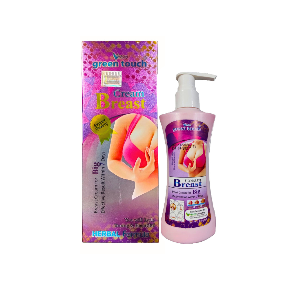 Green Touch Breast Cream For Big 130g BD bottle with packaging box
