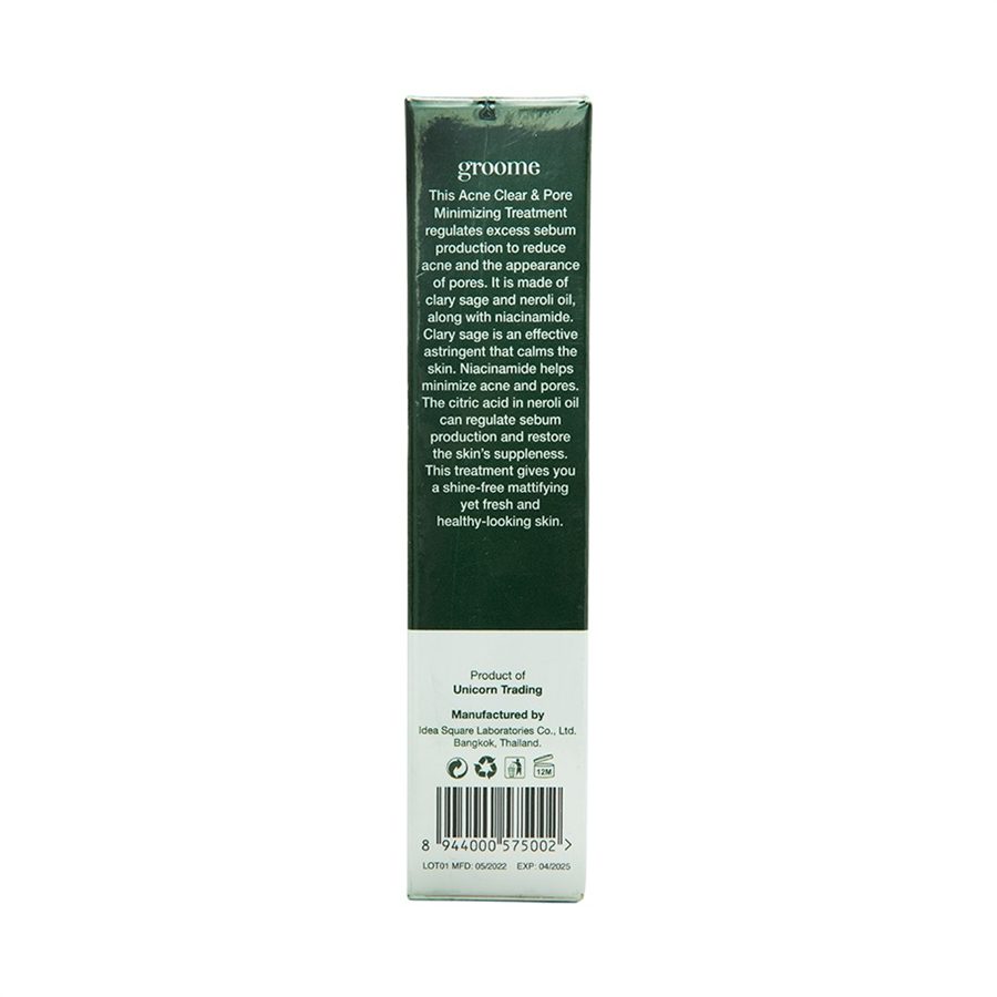 Groome Acne Clear & Pore Minimizing Treatment 15ml