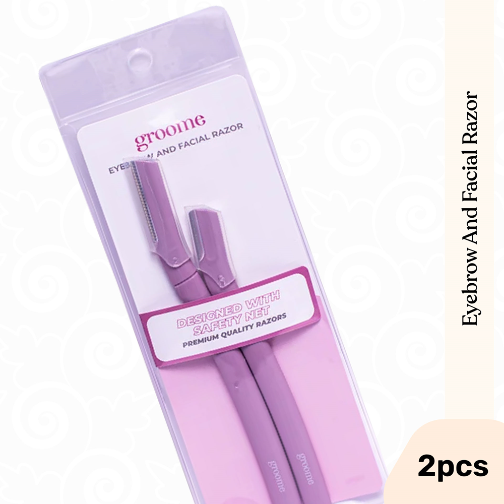 Groome Eyebrow & Facial Razor Light Purple