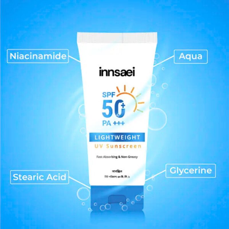 Innsaei lightweight sunblock with PA+++ protection
