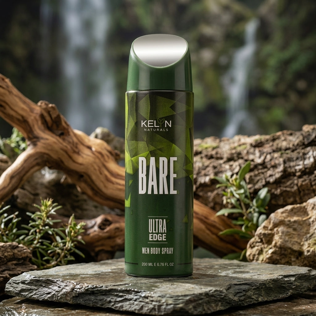 Kelyn Bare Ultra Edge masculine body spray for men