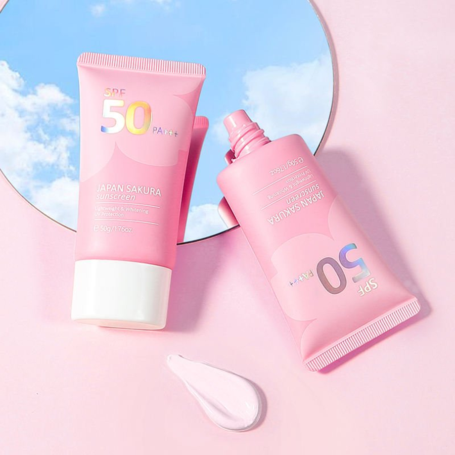 Laikou Japan Sakura Whitening Sunscreen SPF50 PA+++ 50g