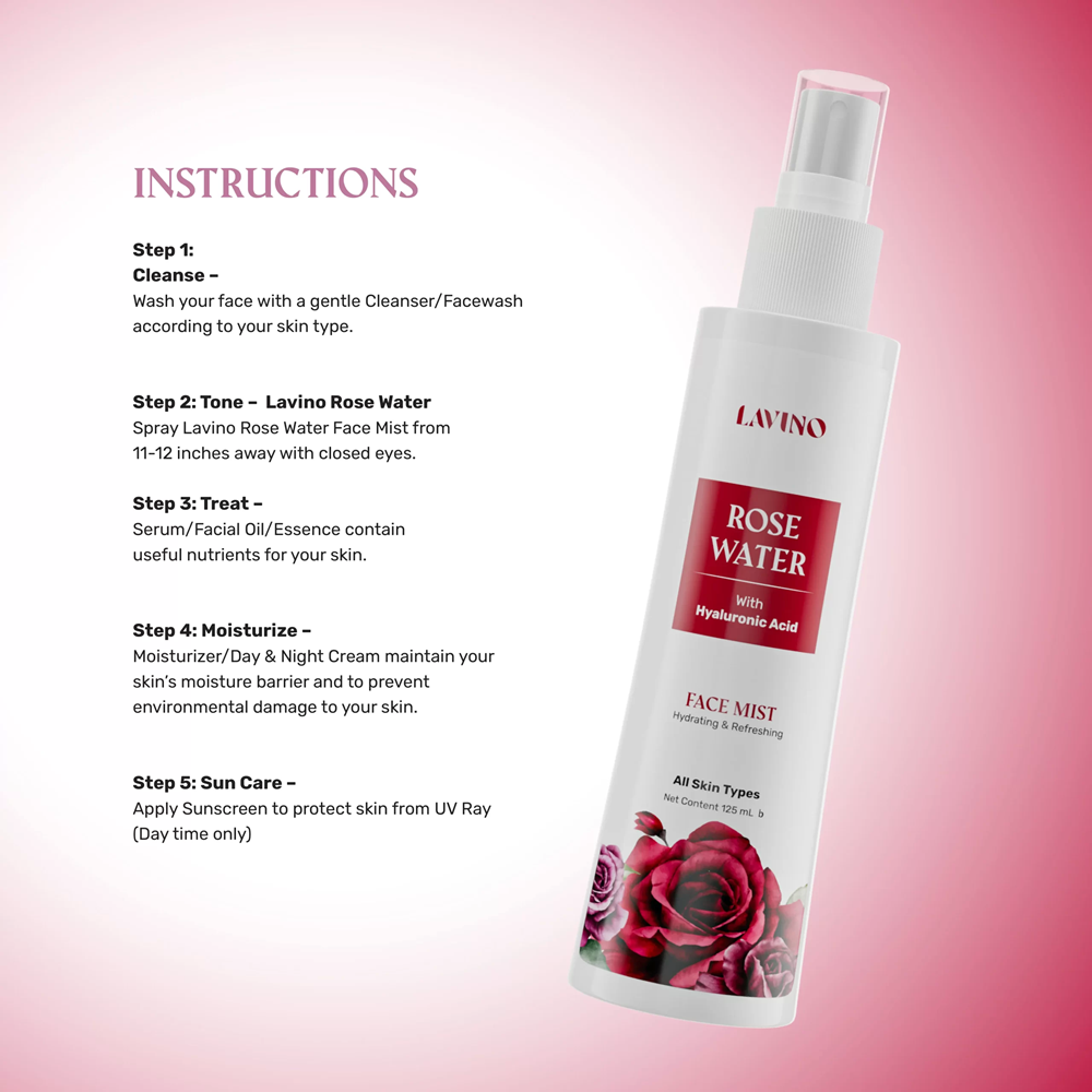 Lavino Rose Water 125ml