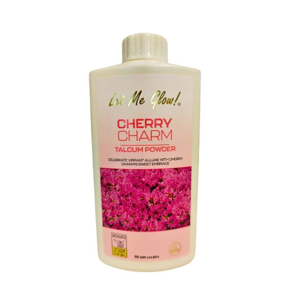 Let Me Glow Cherry Charm Talcum Powder 125g (BD)