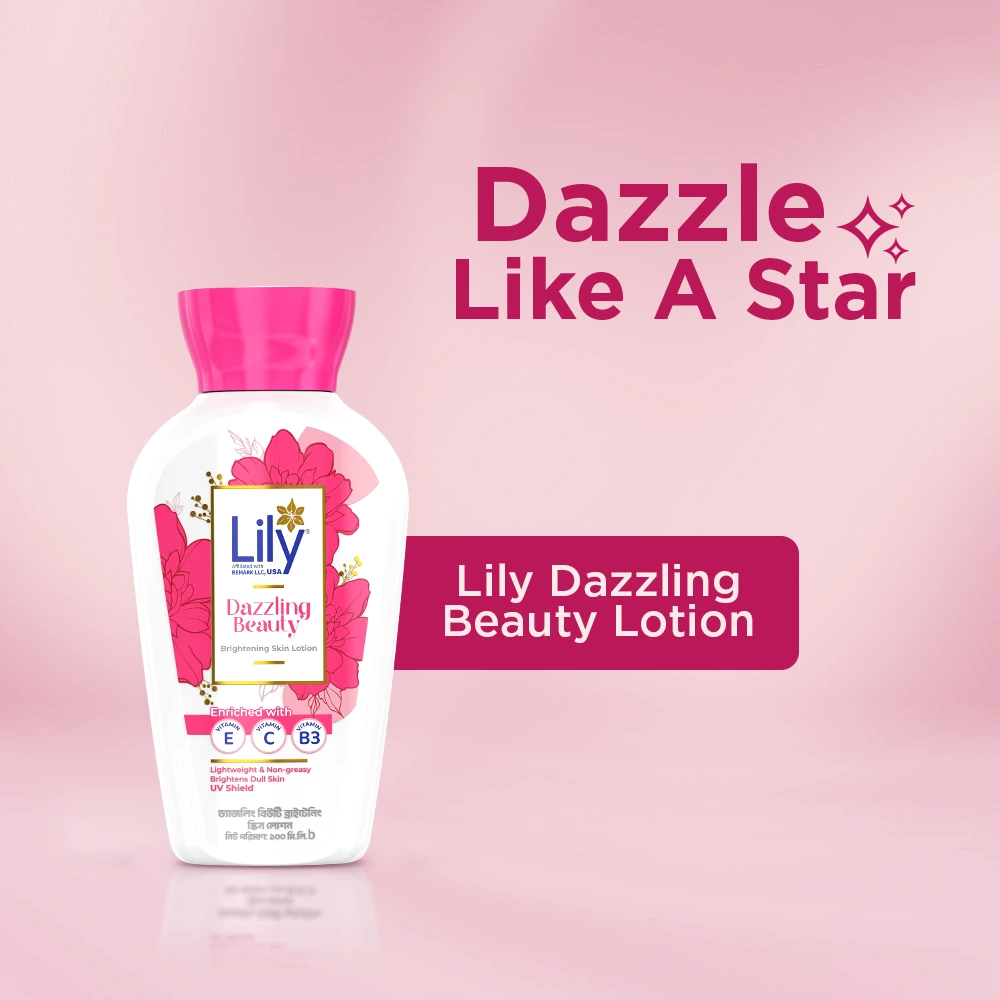 Lily dazzling beauty brightening skin lotion 200ml