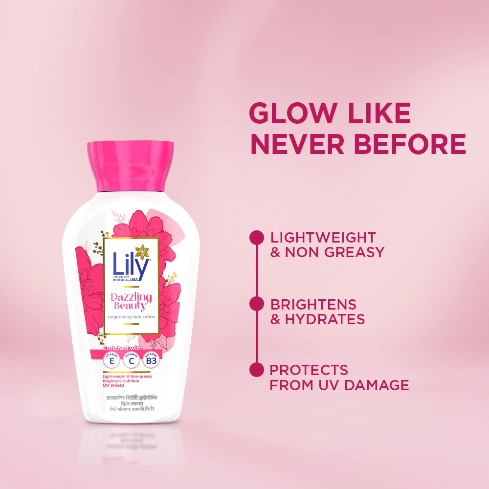 Lily dazzling beauty brightening skin lotion 200ml