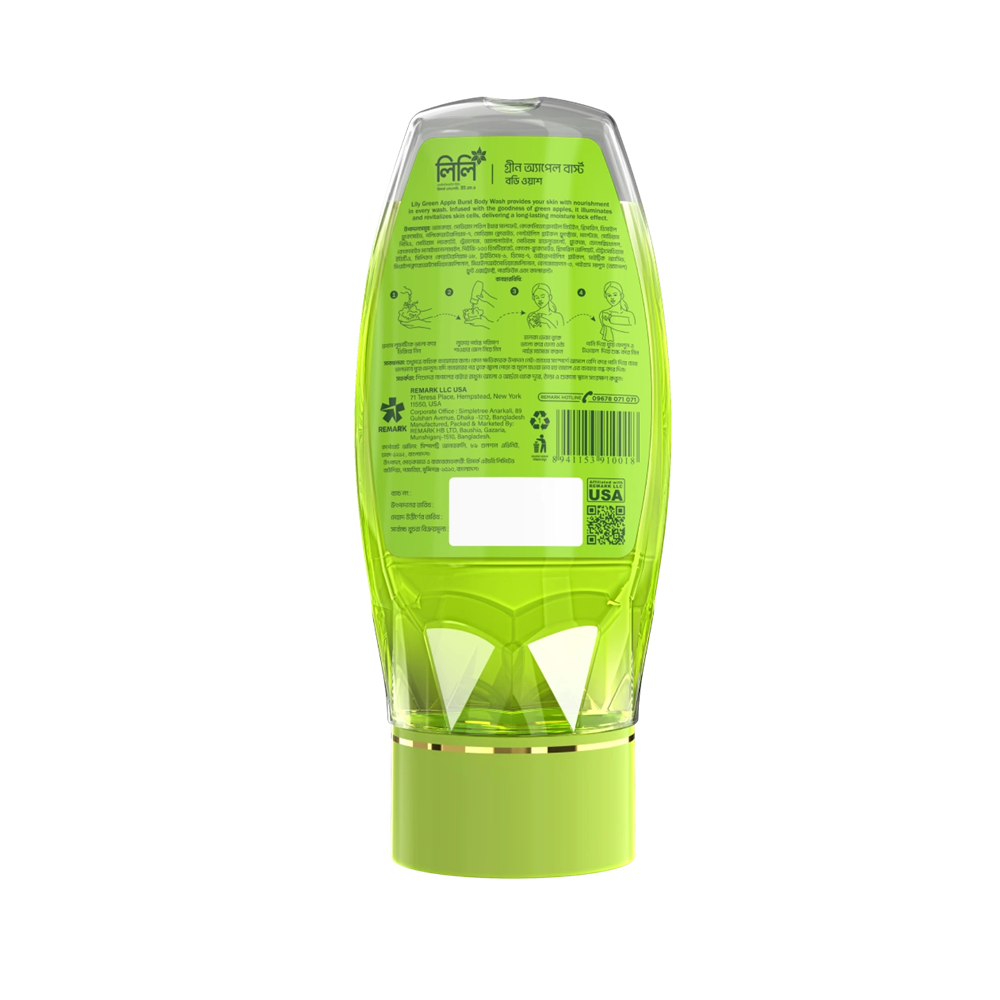Lily Green Apple Burst Body Wash 250ml