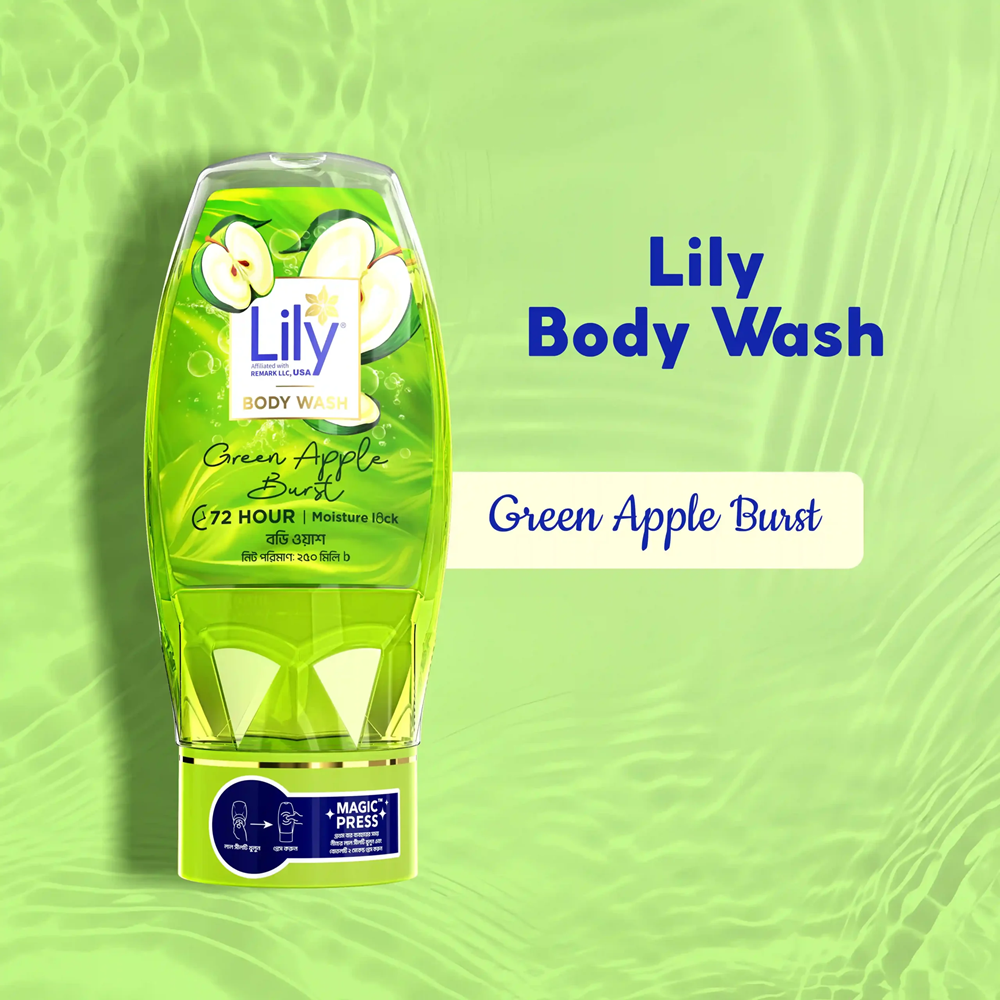 Lily Green Apple Burst Body Wash 250ml