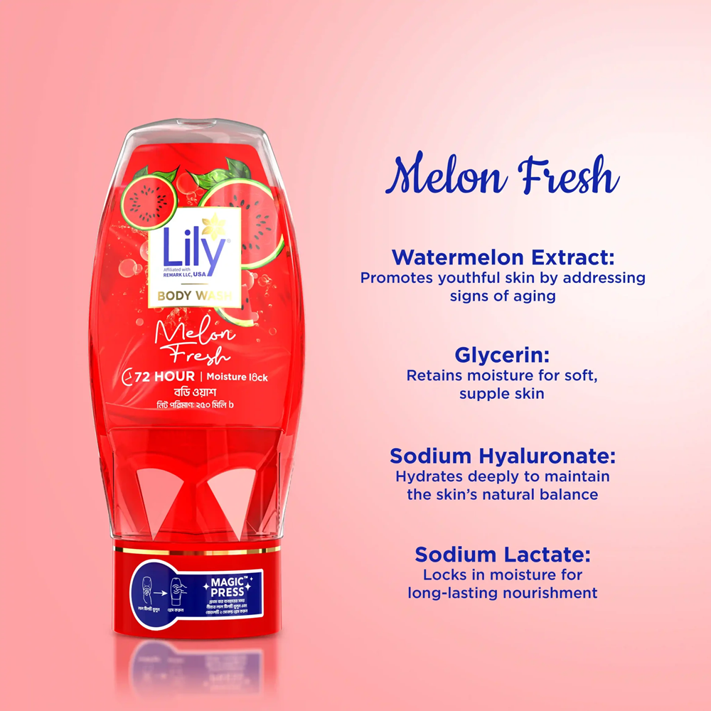 Lily Melon Fresh Body Wash 250ml