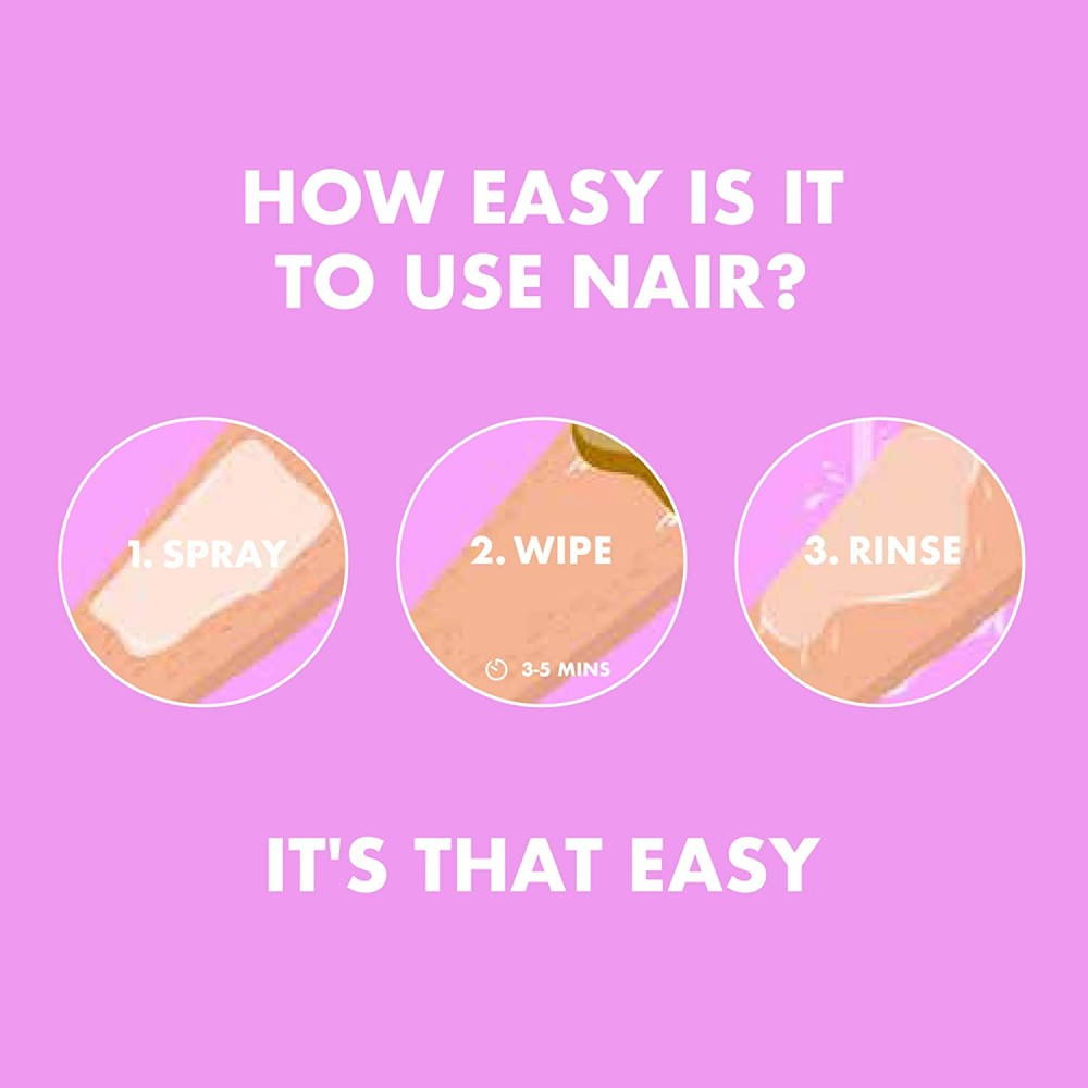 Nair Rose Fragrance Hair Remover Spray 200ml