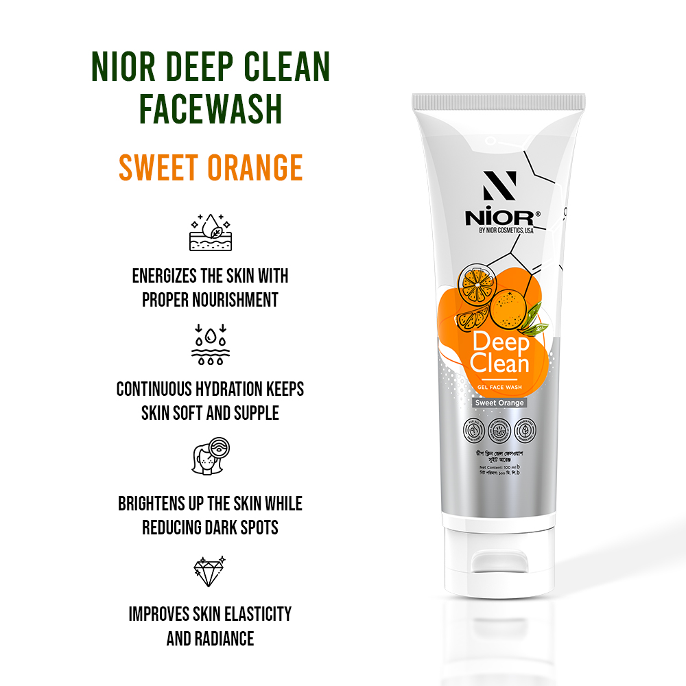 Nior Deep Clean Gel Face Wash Fresh Orange