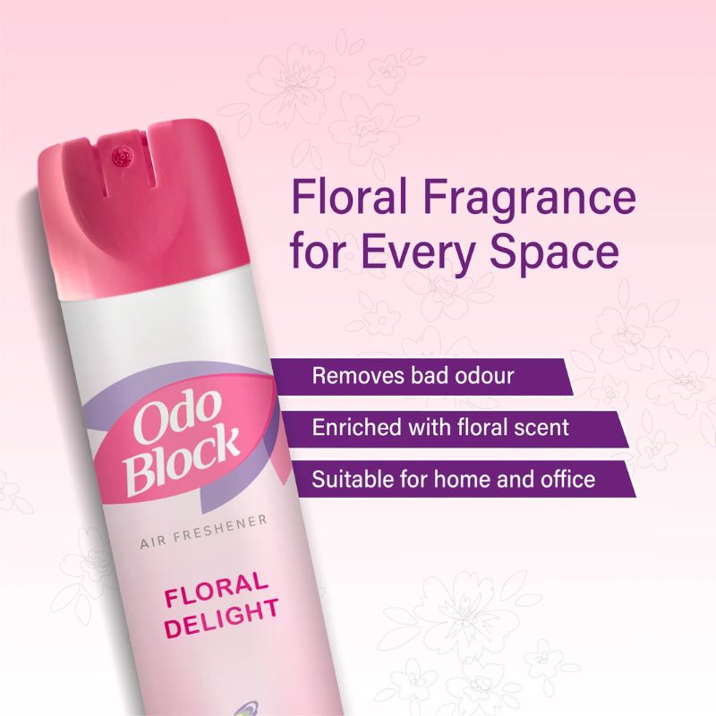 Floral Delight room freshener with soft floral scent