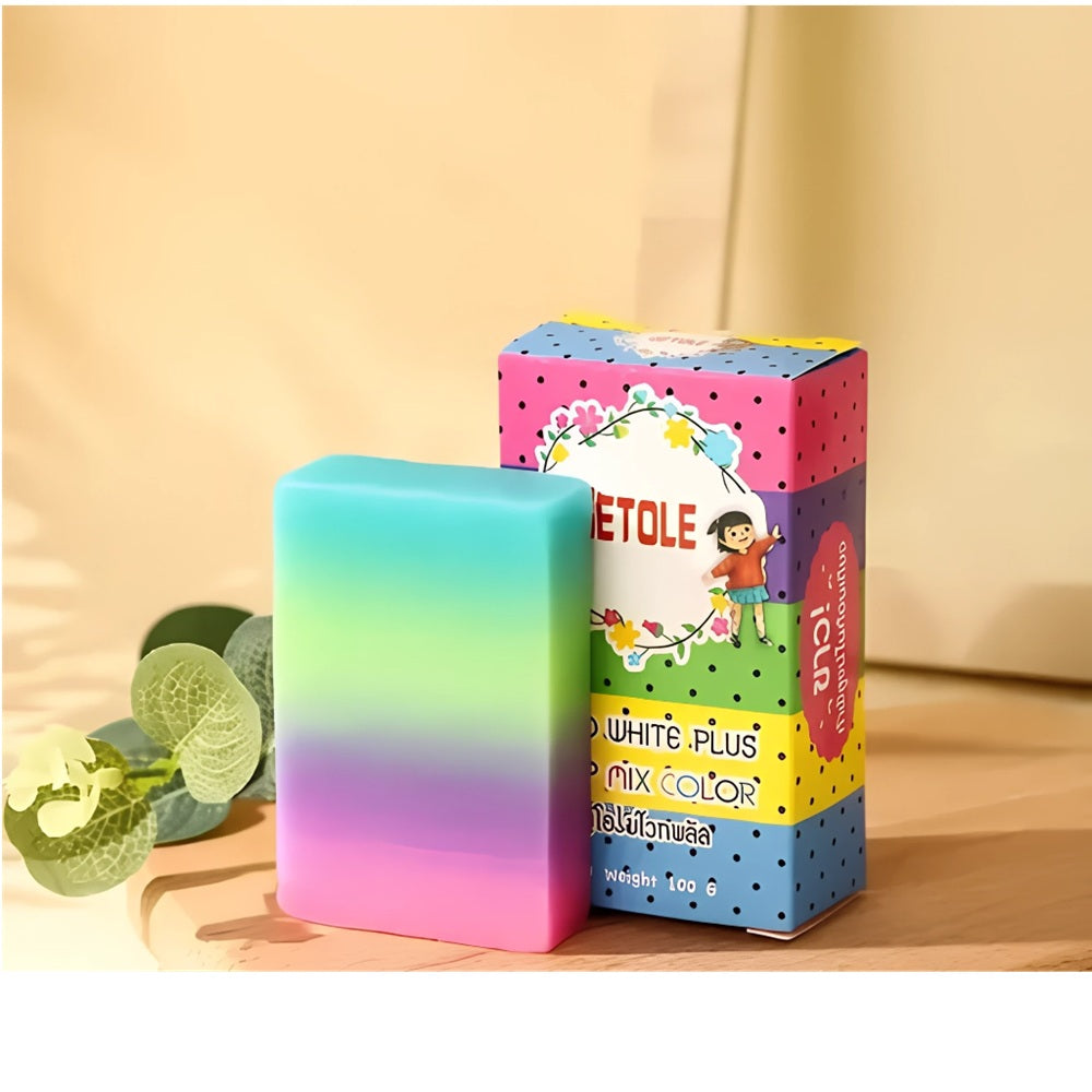 Omo White Plus Soap Mix Color – Brightening Thai Soap with Natural Extracts main product with packaging