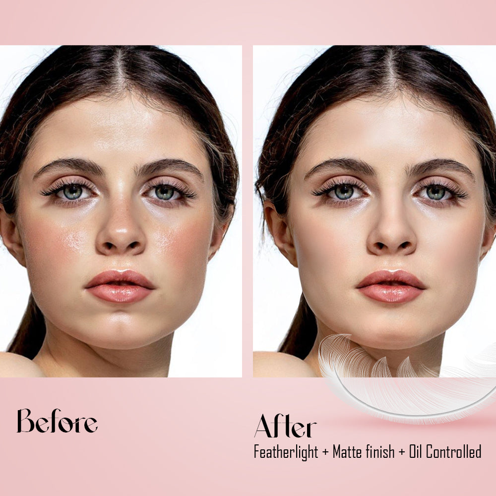 Pastel Beauty Preppy Pro Primer – Applicant different between before and after face looks