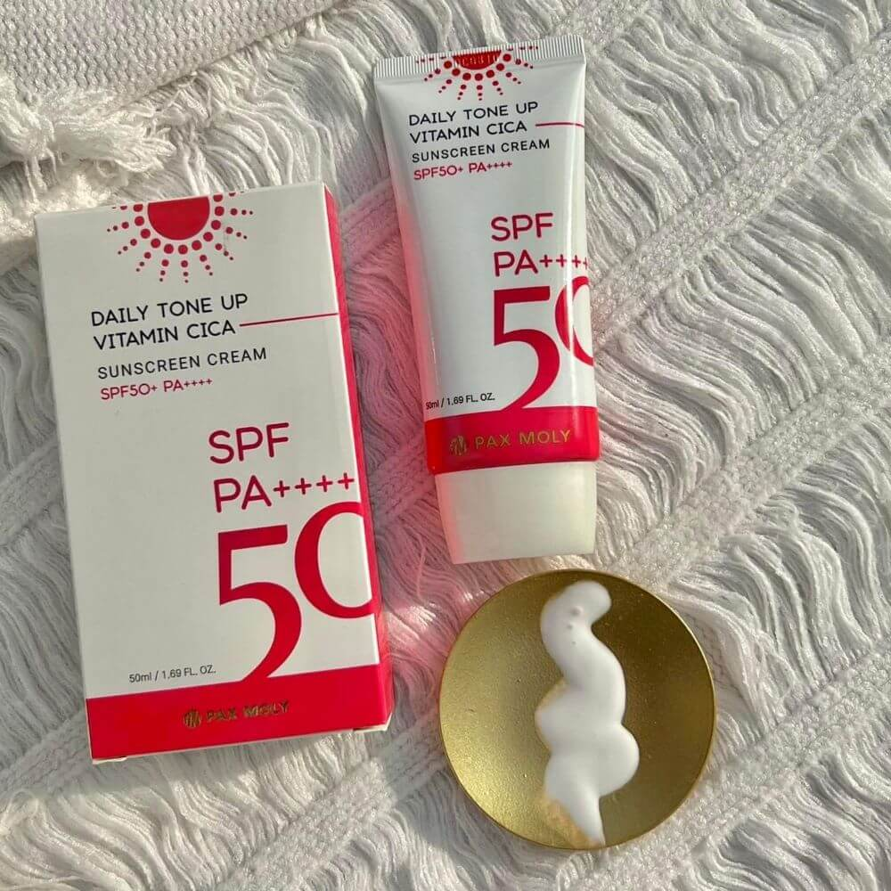 Pax Moly Daily Tone Up Vitamin Cica Sunscreen Cream Spf 50+ Pa++++ 50ml
