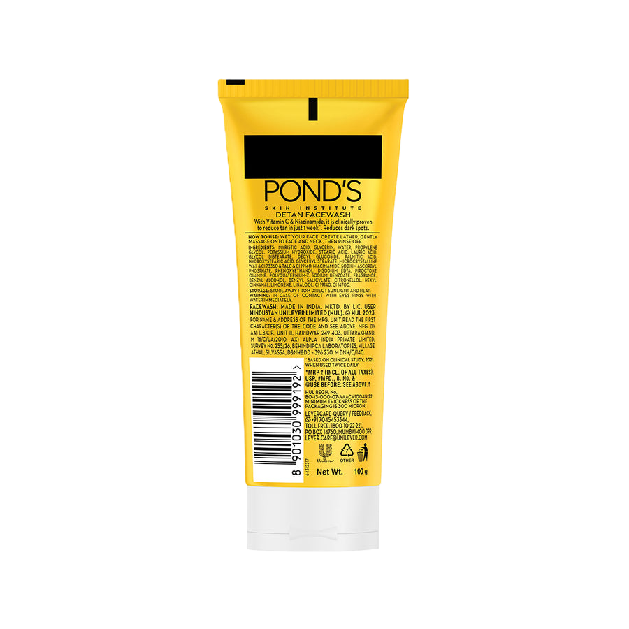 Pond's Sun Miracle Detan Facewash 100ml