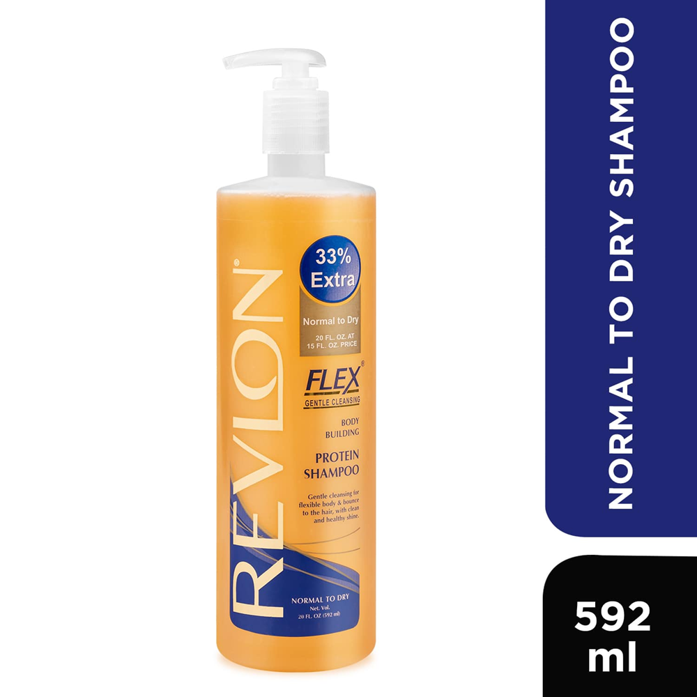 Revlon Flex Body Building Protein Shampoo Normal To Dry 592ml