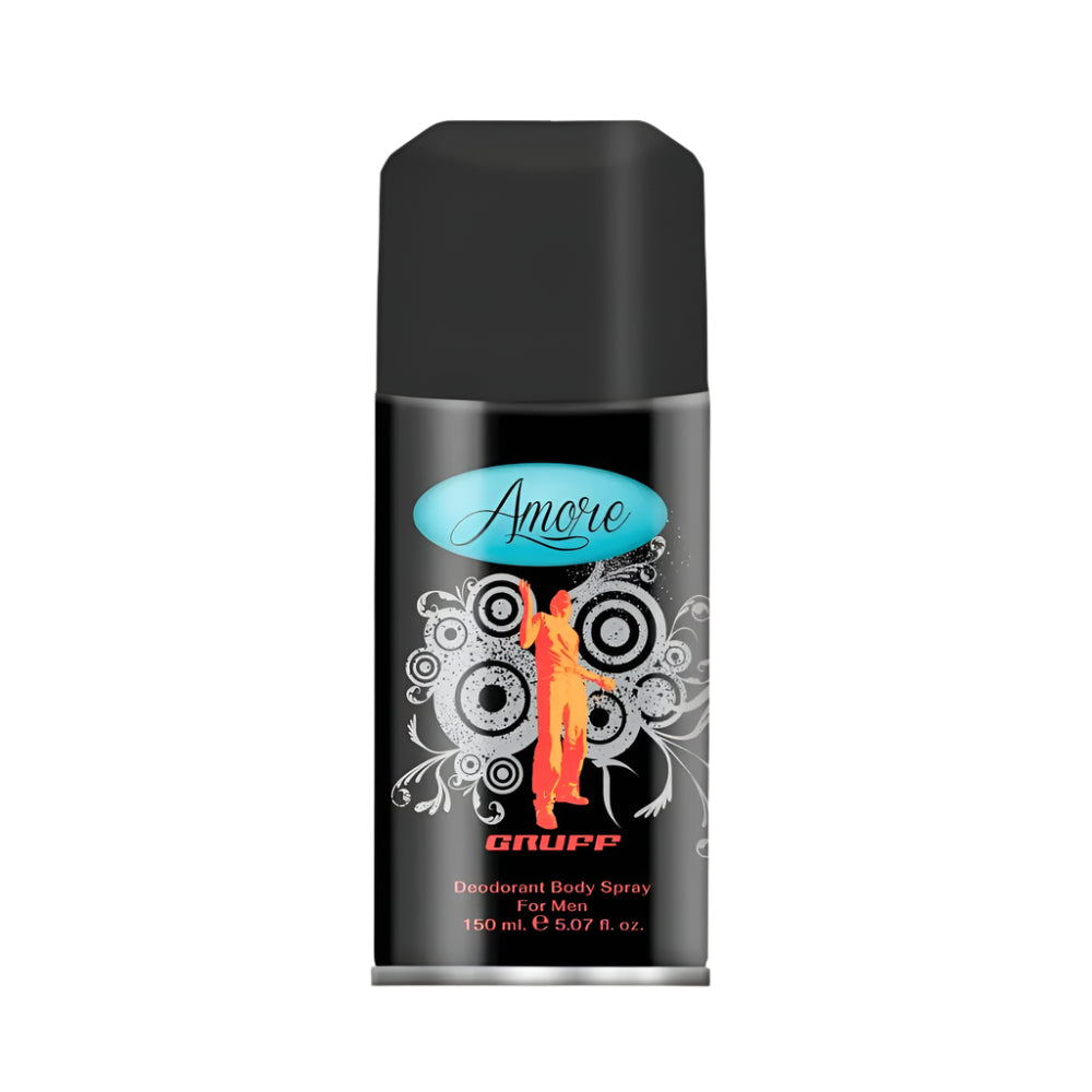 Sora Amore Gruff Deodorant Body Spray for Men – bold and long-lasting fragrance 150ml (BD)