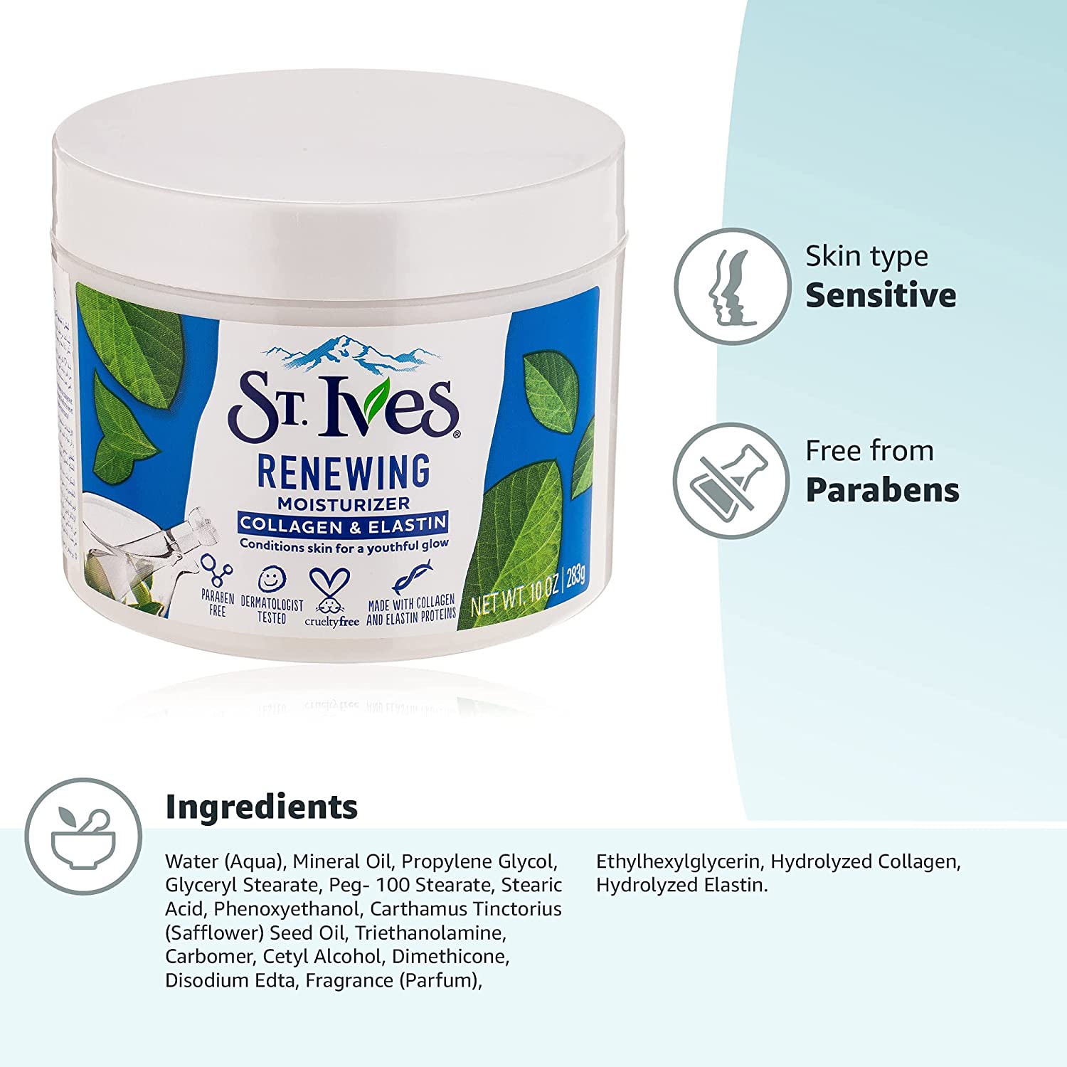 st ives moisturizer ingredients