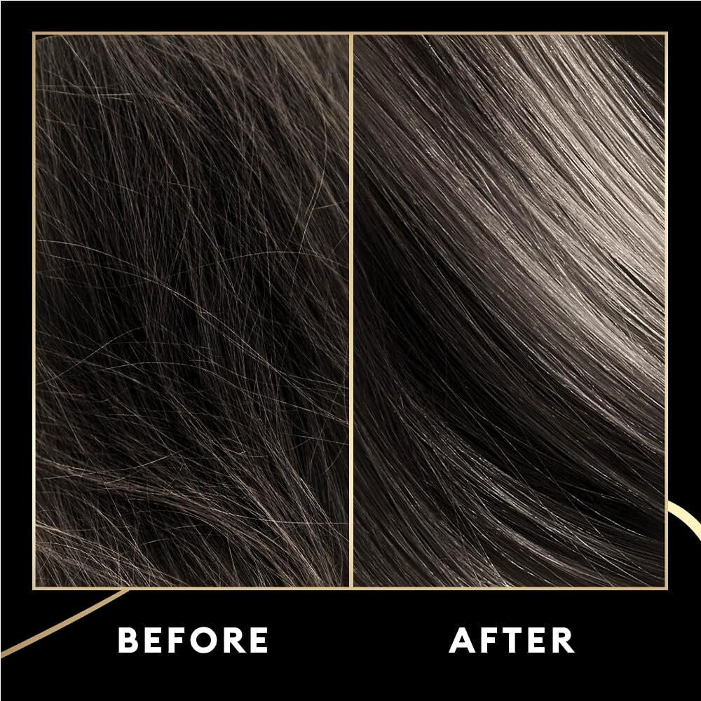 Keratin-infused serum for sleek shiny hair