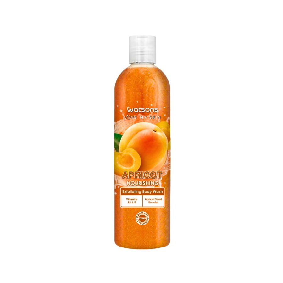 Watsons Apricot Nourishing Exfoliating Body Wash 410ml