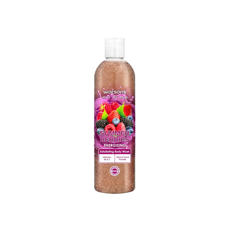 Watsons Summer Berries Exfoliating Body Wash 410ml
