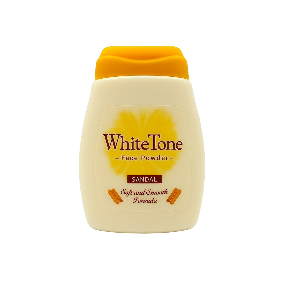 WhiteTone Face Powder Sandal – Compact Bottle with Yellow Cap for Soft & Smooth Skin