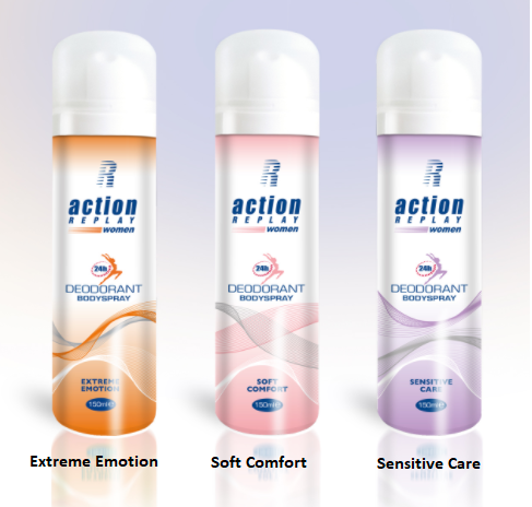 Action Replay Soft Comfort Body Spray for Women 150ml BD