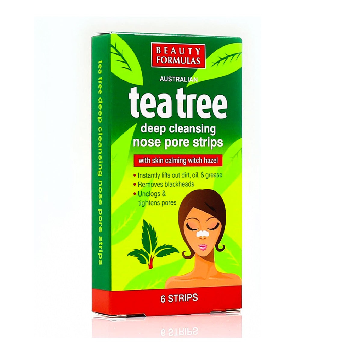 Beauty Formulas Tea Tree Nose Strips 6p