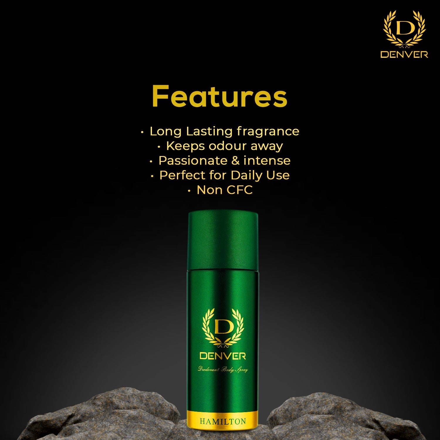 Denver Hamilton Body Spray for Men 165ml