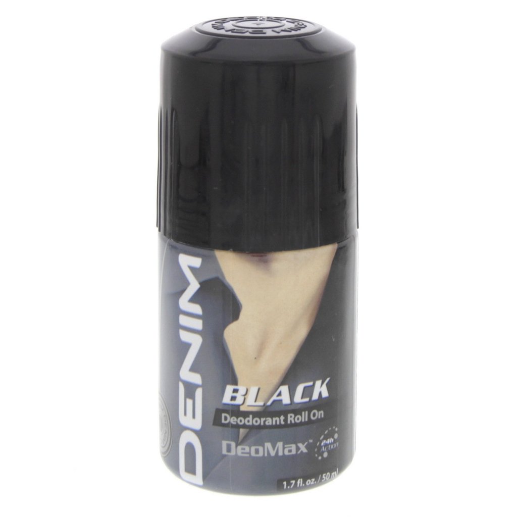Denim Black Deodorant Roll On 50ml
