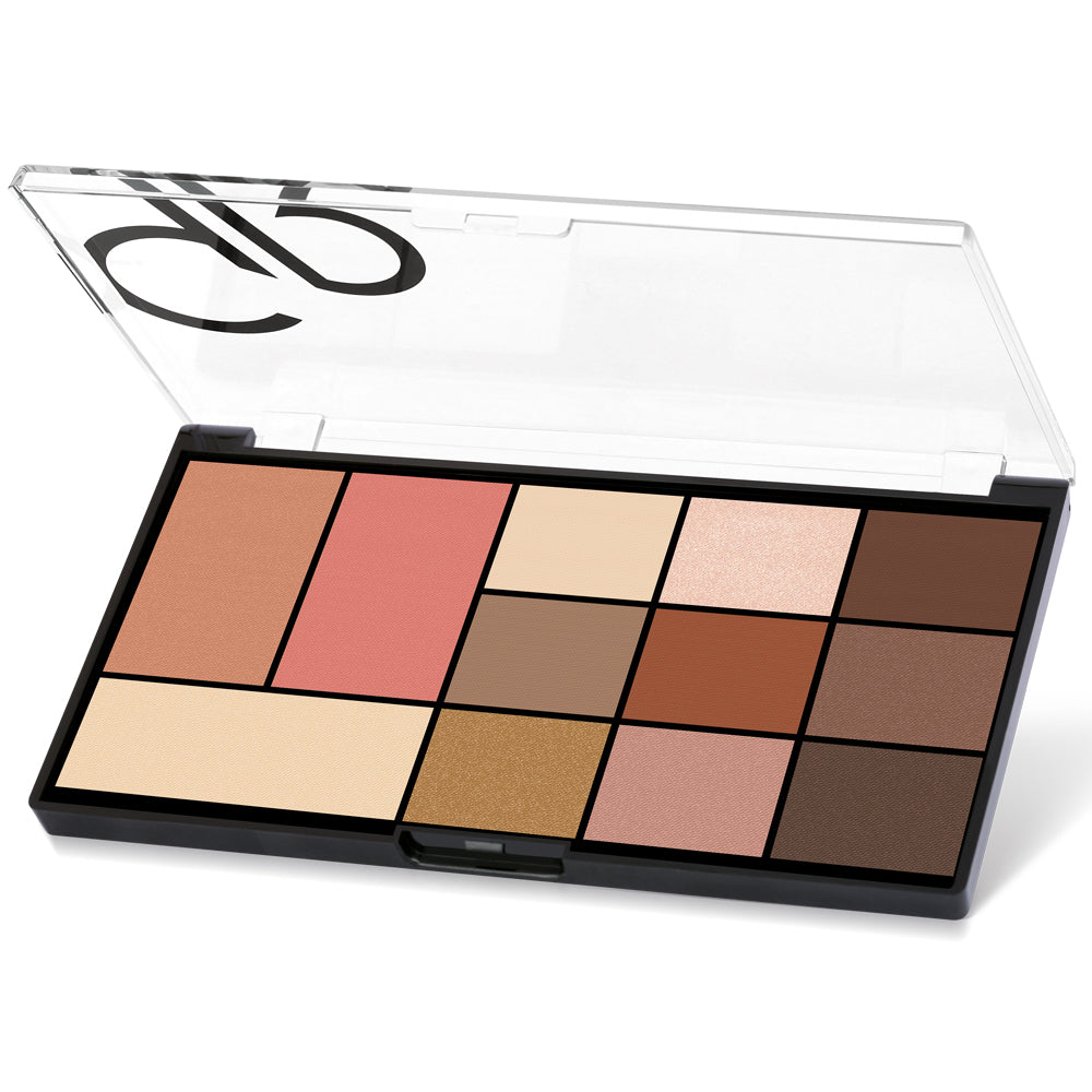 Golden Rose City Style Face & Eye Palette 01 Warm Nude BD