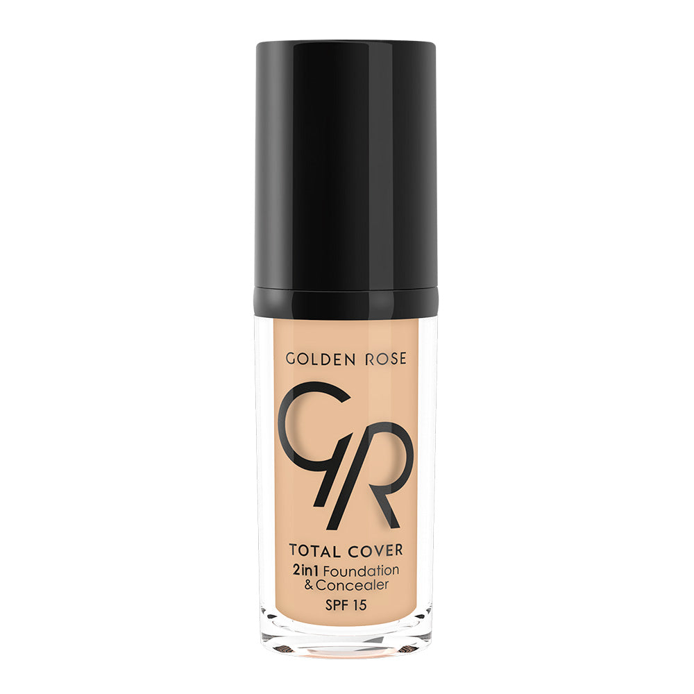 Golden Rose Total Cover 2in1 Foundation & Concealer 02 Ivory BD