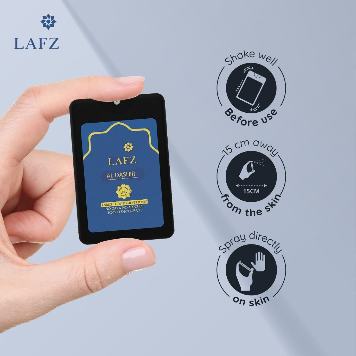 Lafz Al Dashir Pocket Deodorant Spray for Him 18ml BD